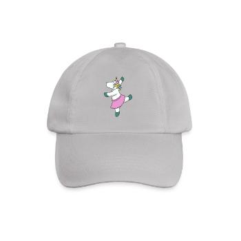 Ballett Einhorn Geschenk tanzen Sport Ballerina - Baseballkappe - Grau - Vorne
