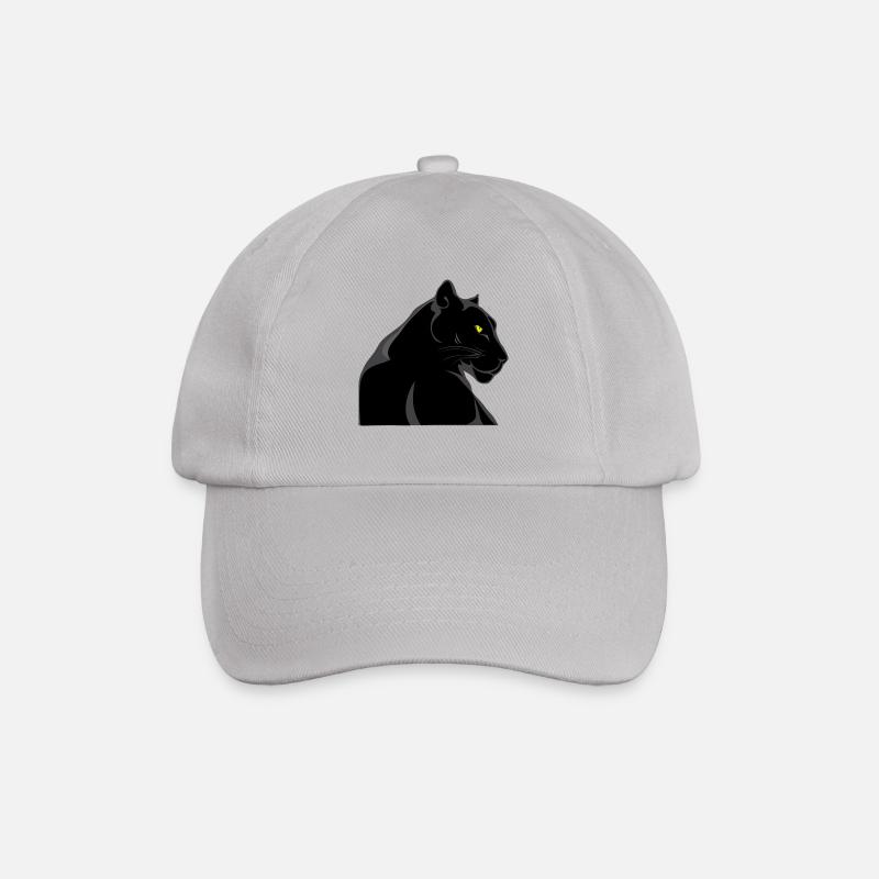 Schwarzer Panther - Baseballkappe - Grau
