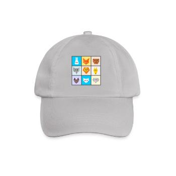 animals - Baseball Cap - grey - Front