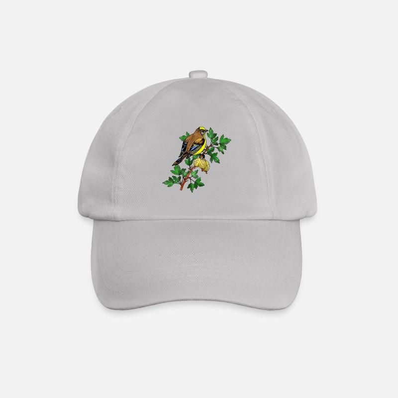 Vogel - Baseballkappe - Grau