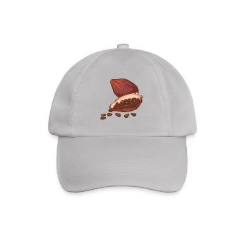 Cocoa cocoa pod chocolate cocoa beans - Baseball Cap - grey - Front