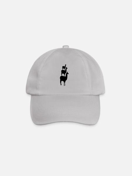 Alpaca pyramid - Baseball Cap - grey