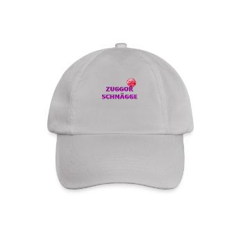 Zuggorschnägge Saxony funny gift home - Baseball Cap - grey - Front