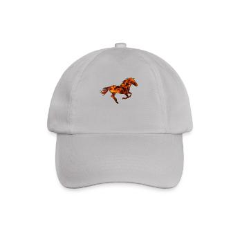 Pferd Pferd - Baseballkappe - Grau - Vorne