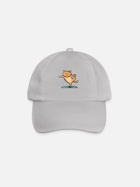 Cat in sport - Baseball Cap - grey