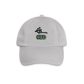 Cannabidiol - CBD Cannabis Gift - Baseball Cap - grey - Front