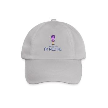 Do not look I'm melting - Baseball Cap - grey - Front