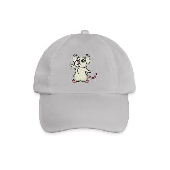Maus Comic Mäuse Geschenk Haustier Tier niedlich - Baseballkappe - Grau - Vorne
