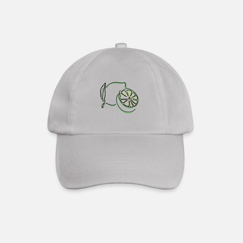 Limette - Baseballkappe - Grau