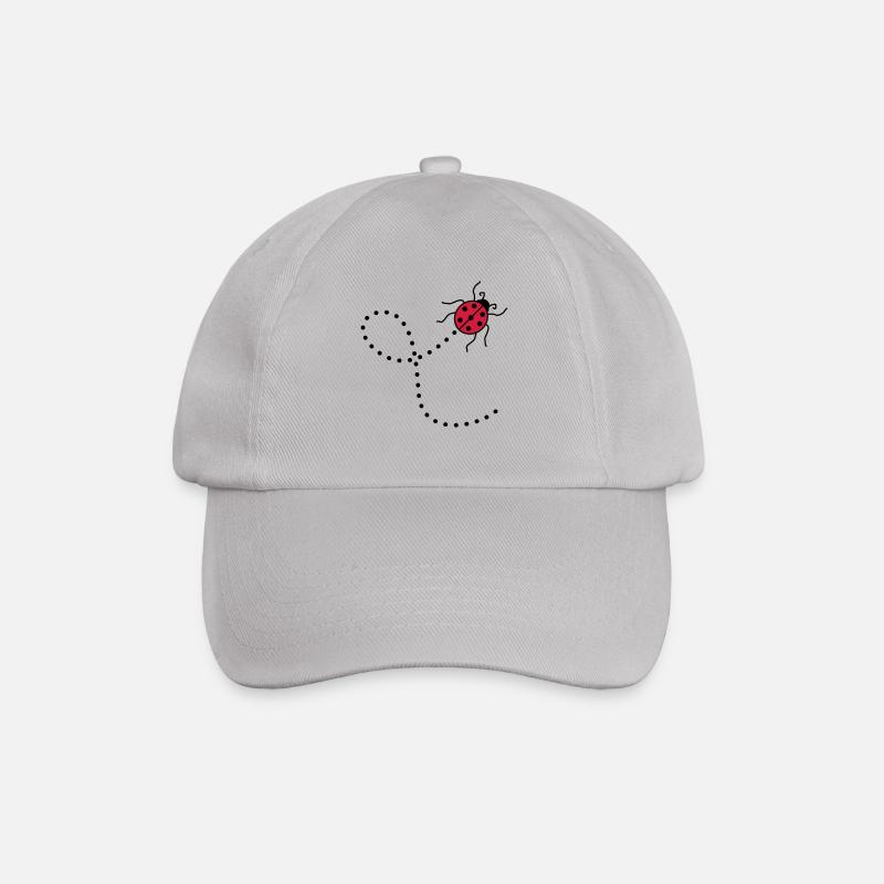 ligne pointillé chemin chemin coccinelle petits sues - Casquette classique - bruyère