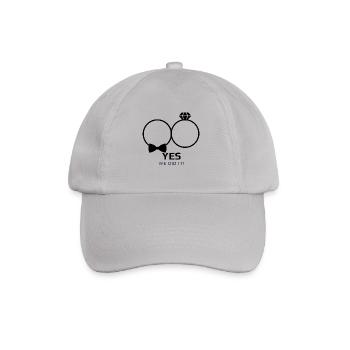 Wedding we did it - Baseball Cap - grey - Front