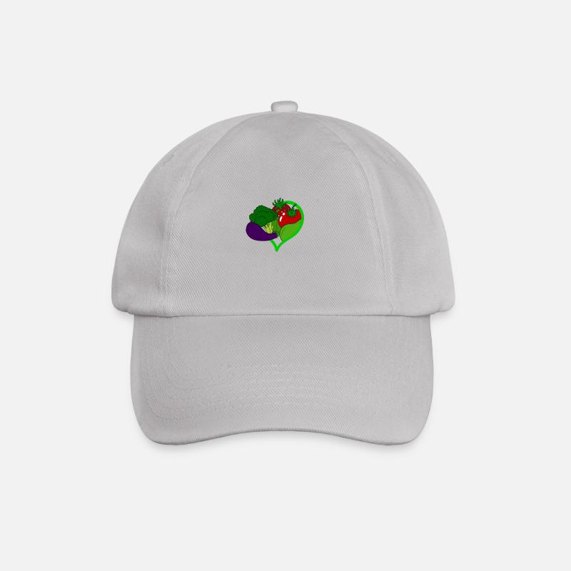 Veganer Vegetarier Tierschutz Geschenkidee - Baseballkappe - Grau