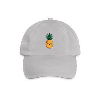 Happy and funny pineapple - Baseball Cap - grey - Front