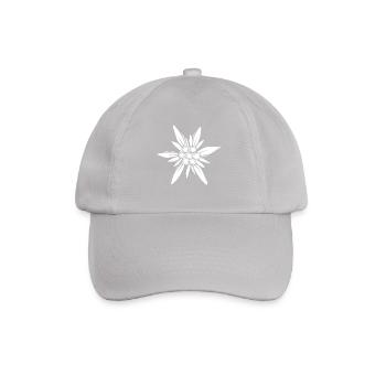 Edelweiss – Inspiring Mountain Flower - Baseball Cap - grey - Front
