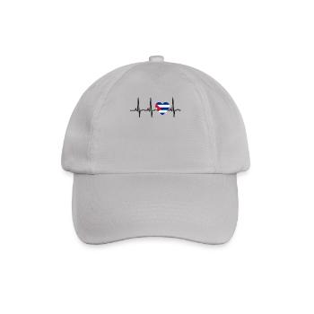 I LOVE ekg heartbeat Kuba Cuba - Casquette classique - bruyère - Devant