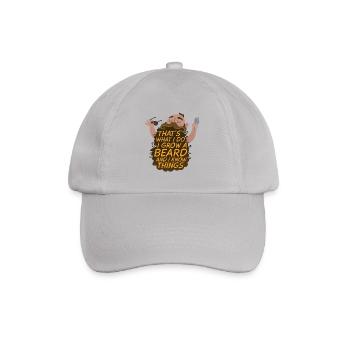 That's What I Do I Grow A Beard And I Know Things - Baseball Cap - grey - Front