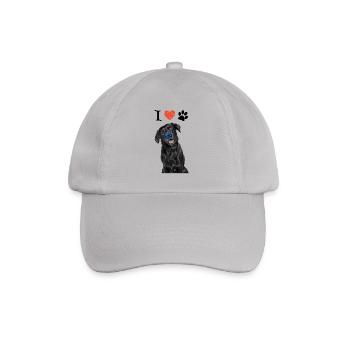 Ich liebe meinen Labrador - Baseballkappe - Grau - Vorne