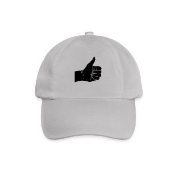 thumbs up - Baseball Cap - grey - Front