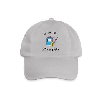 tu n as pas dit bonjour dikkenek - Casquette classique - bruyère - Devant