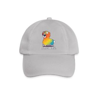 Lama Schaf Einhorn lustig Geschenk Geburtstag - Baseballkappe - Grau - Vorne