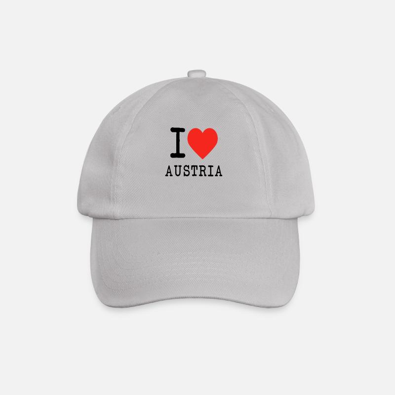I love austria - Baseballkappe - Grau