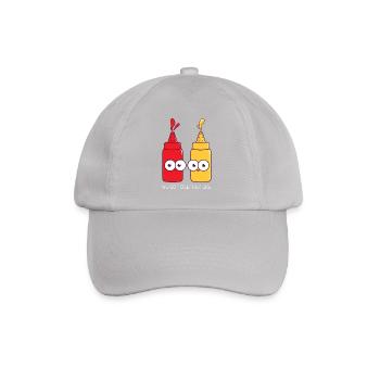 Wir gehen zusammen wie Ketschup und Senf Essen Geschenk - Baseballkappe - Grau - Vorne