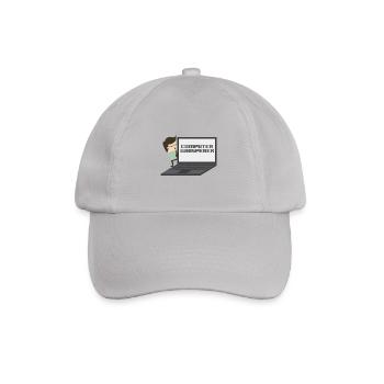 Computer Whisperer - Computer nerd and understander. - Baseball Cap - grey - Front
