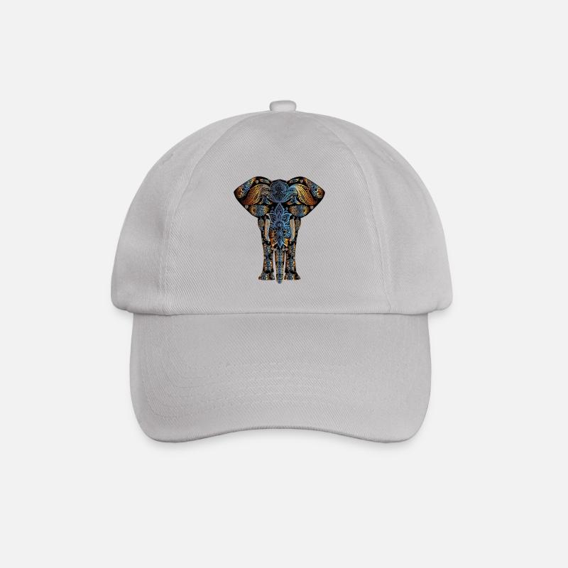 Elefant - Baseballkappe - Grau