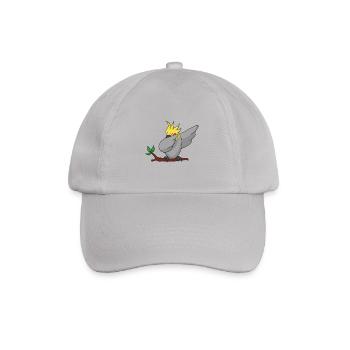 Dab Nymphensittich dabbing cockatiel Geschenk - Baseballkappe - Grau - Vorne
