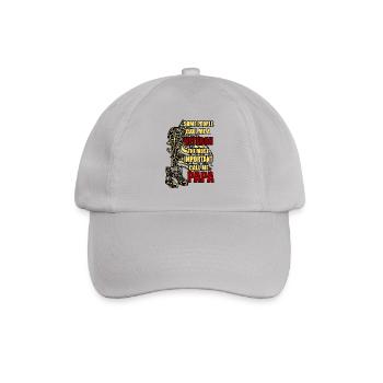 Veteran Papa Vater Army Vatertag Soldat Geschenk - Baseballkappe - Grau - Vorne