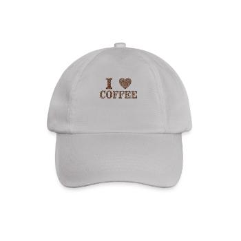 I love Coffe - Baseball Cap - grey - Front
