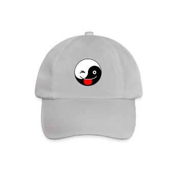 Yin Yang clin d'oeil et Tounge Emoji Tai Chi symbole mignon - Casquette classique - bruyère - Devant