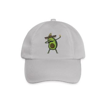 Avocado - Dab Pose - Dabbing - Geschenk - Baseballkappe - Grau - Vorne