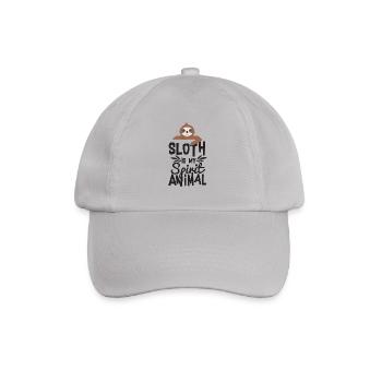 Awesome Sloth is My Spirit Animal T-shirt - Baseball Cap - grey - Front