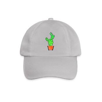 Watercolor Cactus - Baseballkappe - Grau - Vorne