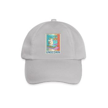 Einhorn Vintage Retro Style Grunge Einhörner - Baseballkappe - Grau - Vorne