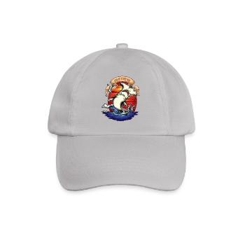 Hammerhead shark marine animals tattoo - Baseball Cap - grey - Front