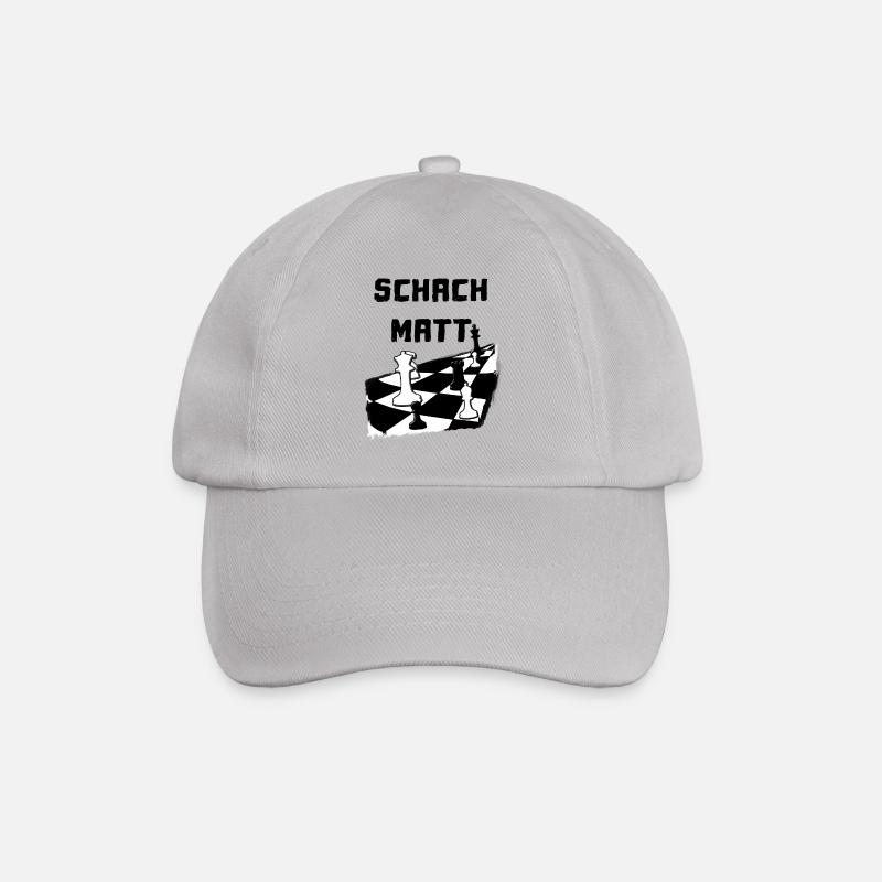Checkmate Chessboard Chessplayer - Baseball Cap - grey