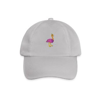 Ostrich - Baseball Cap - grey - Front