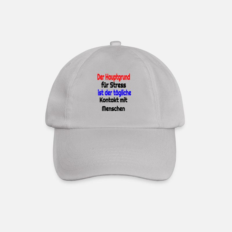 Witziger spruch - Baseballkappe - Grau