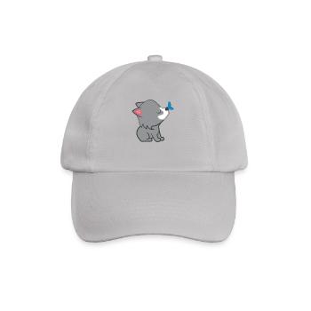 Wolf - Wolves - Wolffan - Wolf motive - Baseball Cap - grey - Front
