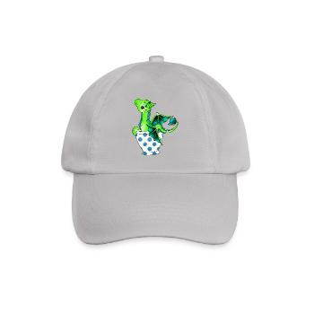 Dragon in the cup Mythical creature - Baseball Cap - grey - Front