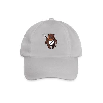 Ours mignon avec une lance - Casquette classique - bruyère - Devant