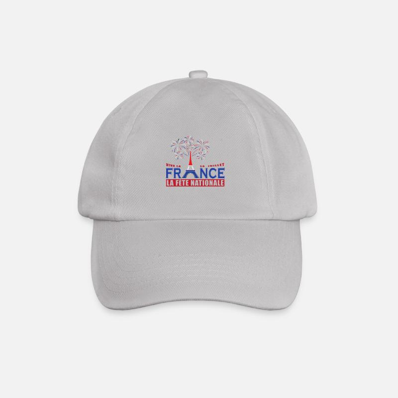 Frankreich 14. Juli Nationalfeiertag Geschenk - Baseballkappe - Grau