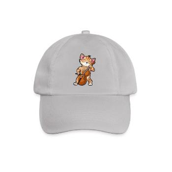 Violon Cat - musicien de violon drôle - Casquette classique - bruyère - Devant