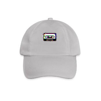Tape Tape Glitch 90s Retro Vaporwave Aesthetic - Baseball Cap - grey - Front