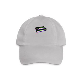 VHS Glitch Vaporwave Aesthetic Retro 90er Kind - Baseballkappe - Grau - Vorne