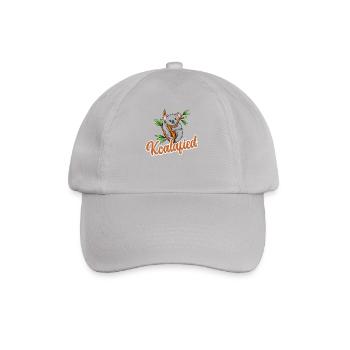 Koalafied - Qualified Pun Cute Funny Animal Koala - Baseball Cap - grey - Front