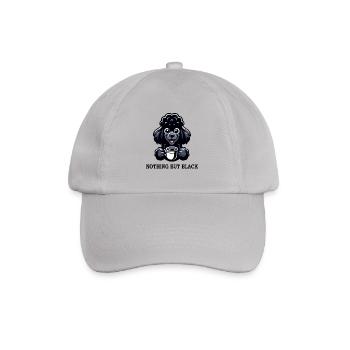 Schwarzer Pudel Kaffee I Love It Black - Baseballkappe - Grau - Vorne