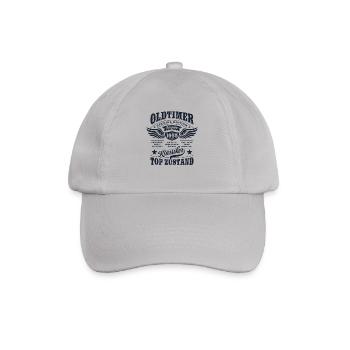 Oldtimer Baujahr 1955 - Geburtstag - Geschenk - Baseballkappe - Grau - Vorne